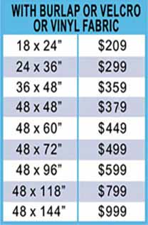 Framed Fabric Bulletin Board Pricing