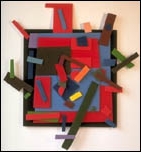 Velcro Ad Reinhardt wall sculpture